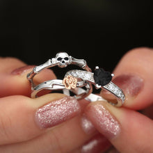 Load image into Gallery viewer, Gothic Skull Silver Rings Set For Women