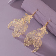 Load image into Gallery viewer, Gold Koi Fish Earrings