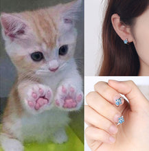 Load image into Gallery viewer, Paw Shape Earrings - 🐾🐈