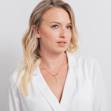 Load image into Gallery viewer, Inlay Mom Necklace With Baby Feet