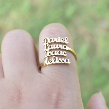 Load image into Gallery viewer, Personalized Multiple Names Ring