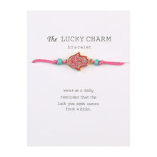 Load image into Gallery viewer, Lucky Hamsa Hand Charm Bracelet
