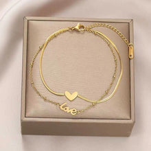 Load image into Gallery viewer, Super fashion LOVE Anklets in Gold💃