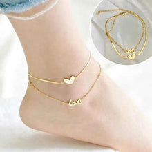 Load image into Gallery viewer, Super fashion LOVE Anklets in Gold💃