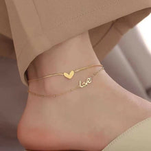 Load image into Gallery viewer, Super fashion LOVE Anklets in Gold💃