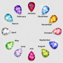 Load image into Gallery viewer, Forever Love Birthstone & Diamond Heart Pendant Necklace