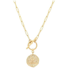 Load image into Gallery viewer, 18k Gold Medallion Pendant Necklace Turuqoise Moon and Star Charm Minimalist Jewelry for Women