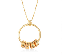 Load image into Gallery viewer, Linda Circle Pendant Necklace in 18k Gold Plating