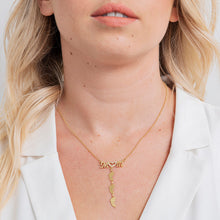 Load image into Gallery viewer, Inlay Mom Necklace With Baby Feet