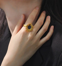 Load image into Gallery viewer, Sunflower Ring With Gift Box