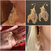 Load image into Gallery viewer, Gold Koi Fish Earrings