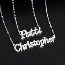 Load image into Gallery viewer, Mother's Day Gift Personalized Shiny Diamond Name Necklace