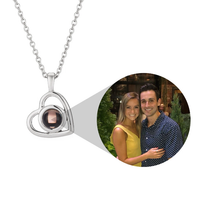 Load image into Gallery viewer, Personalized Heart Photo Necklace