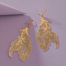Load image into Gallery viewer, Gold Koi Fish Earrings