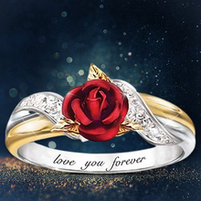 Load image into Gallery viewer, "Love You Forever" Creativity Rose Ring-925 silver