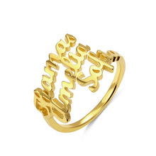 Load image into Gallery viewer, Personalized Multiple Names Ring