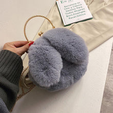 Load image into Gallery viewer, Rabbit Plush Metal Chain Bag