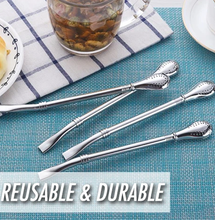 Load image into Gallery viewer, 3-in-1 Stainless Steel Straw Filter Spoon