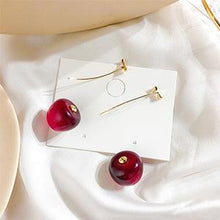 Load image into Gallery viewer, Celia Rouge Cherry Earrings