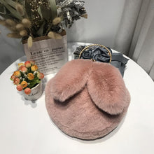 Load image into Gallery viewer, Rabbit Plush Metal Chain Bag