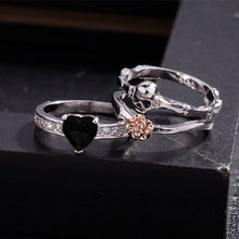 Load image into Gallery viewer, Gothic Skull Silver Rings Set For Women