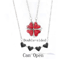 Load image into Gallery viewer, S925 Silver Full Diamond Clover Necklace