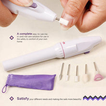 Load image into Gallery viewer, Easy to use Electric Nail Care Kit