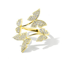 Load image into Gallery viewer, Luxury Crystal Butterfly Ring