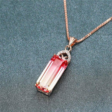 Load image into Gallery viewer, Ombre Crystal Necklace