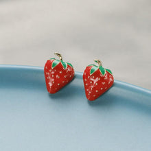 Load image into Gallery viewer, Juicy Strawberry Earrings