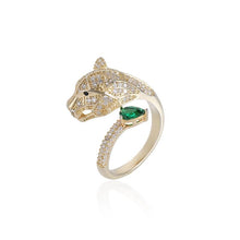 Load image into Gallery viewer, Leopard Emerald Ring