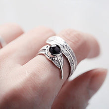Load image into Gallery viewer, Balmora Silver Feather Ring
