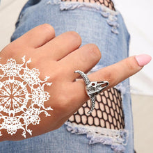 Load image into Gallery viewer, Silver Bull Ring