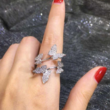 Load image into Gallery viewer, Luxury Crystal Butterfly Ring