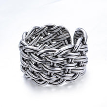 Load image into Gallery viewer, Silver Basket Weave Ring