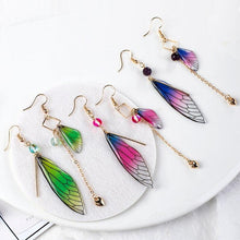 Load image into Gallery viewer, Fairy Wing Tassel Earrings