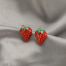 Load image into Gallery viewer, Juicy Strawberry Earrings