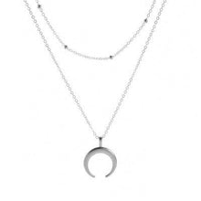 Load image into Gallery viewer, Layered Crescent Moon Necklace