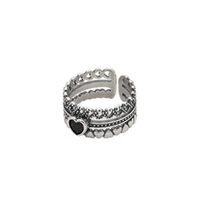 Load image into Gallery viewer, Black Heart Ring