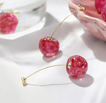 Load image into Gallery viewer, Celia Pink Cherry Earrings