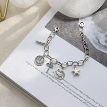 Load image into Gallery viewer, Smile Sterling Silver Charm Bracelet