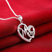 Load image into Gallery viewer, 'Mom' Heart Pendant Necklace