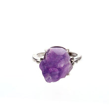 Load image into Gallery viewer, Natural Amethyst Quartz Ring
