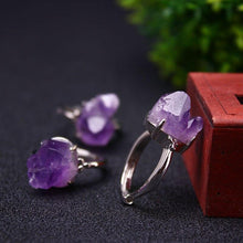 Load image into Gallery viewer, Natural Amethyst Quartz Ring