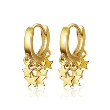 Load image into Gallery viewer, Wishing Star Hoop Earrings