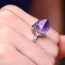 Load image into Gallery viewer, Natural Amethyst Quartz Ring