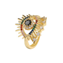 Load image into Gallery viewer, Crystal Evil Eye Rings