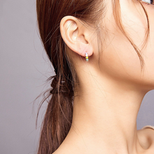 Load image into Gallery viewer, Rainbow Heart Hoop Earrings