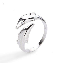 Load image into Gallery viewer, Dolphin Sterling Silver Ring