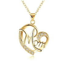 Load image into Gallery viewer, 'Mom' Heart Pendant Necklace